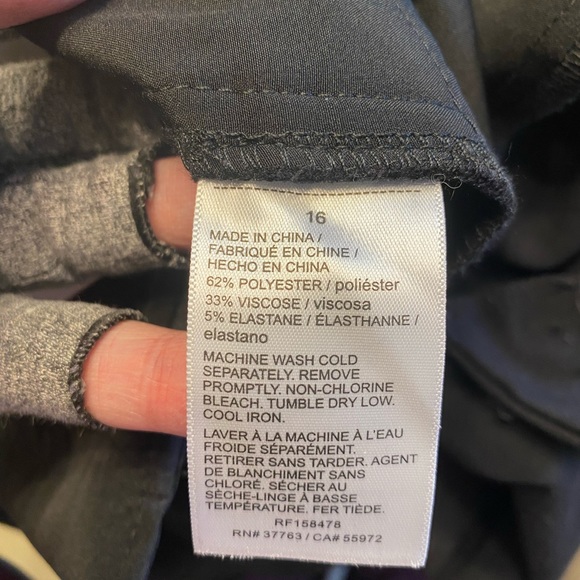 NWT Women’s Rafaella Curvy Bootcut High Rise Solid Black Pants Size 16 - Picture 13 of 15